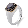 Bague Moissanite en or blanc 10 carats
