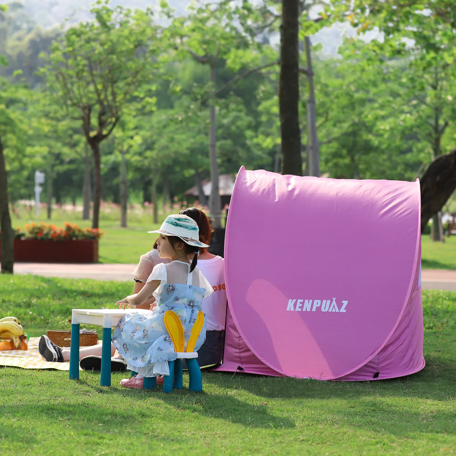 New Easy up Instant Automatic Pop up Tent  Umbrella Shade and Shelter Dome Sunshade Beach Tent