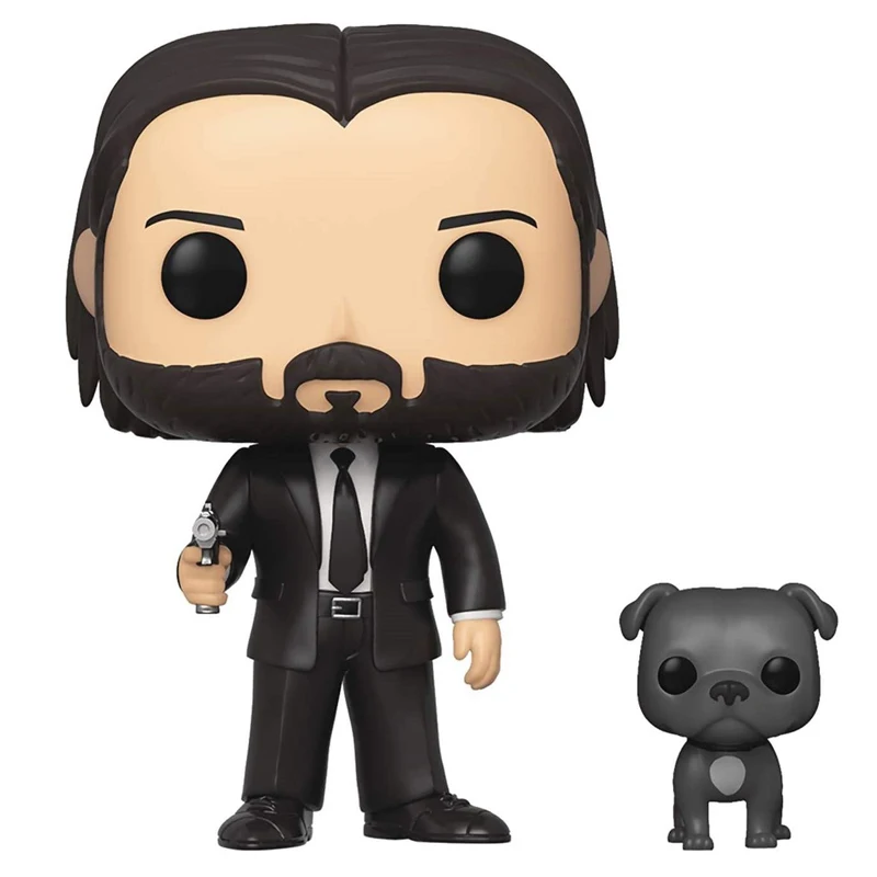 john wick action figure with dog