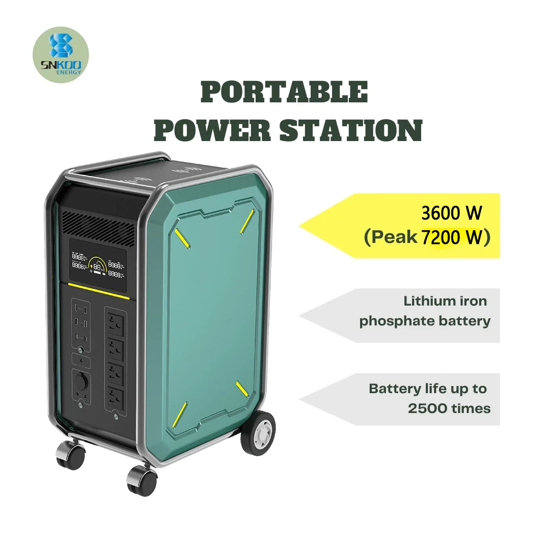 3600w Solar Generator Energy System 3600w Lifepo4 Back Up Portable ...