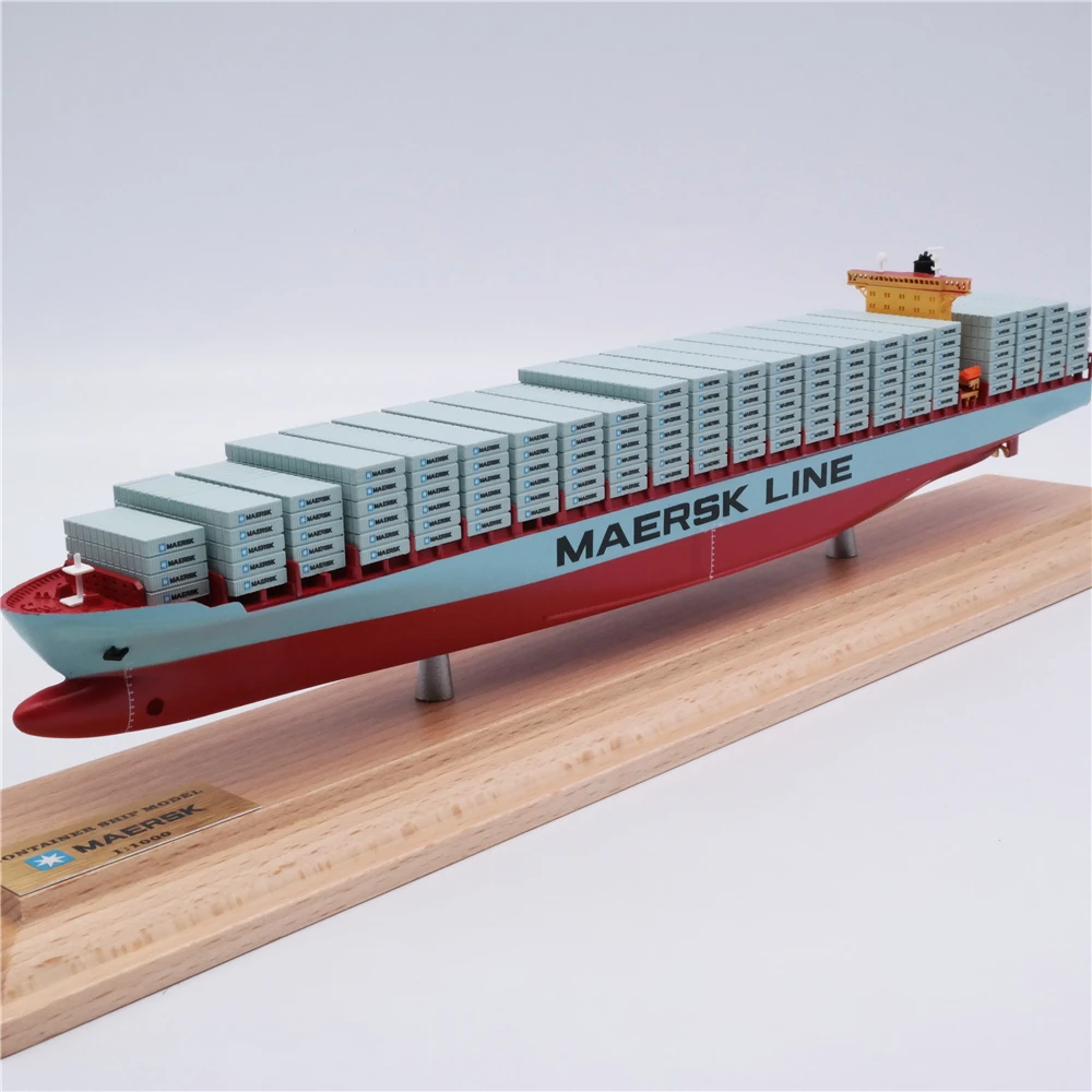 【A】35cm MAERSK-LINE container ship model Custom shipping scale model O.A.S ship model