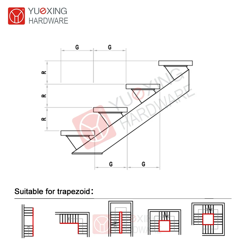 Modern Wood Tread Single Stringer Staircase High Quality Indoor Glass Step Straight Stairs