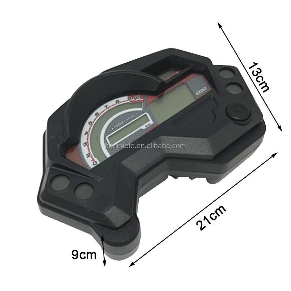LCD Screen Meter Digital Motorcycle Odometer Multifunctional Gauge Backlight Waterproof Speedometer Fz16 Spare Parts