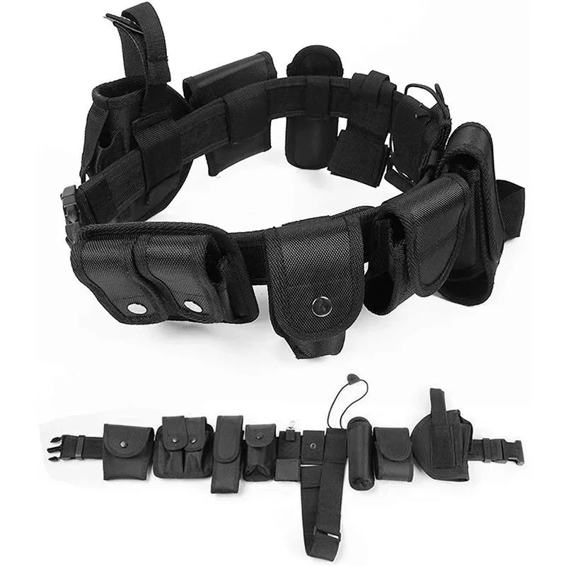 Premium Lightweight Multifunctional Training Tactical Security Duty Belts Flashlight Pouch Sets Utility Kit Belt Duty Belts