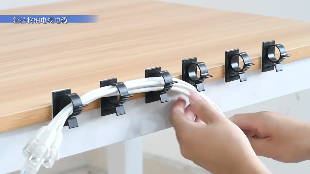 Ds1751 Table Cable Management Clamp Cord Holder For Car Pc Tv Charging