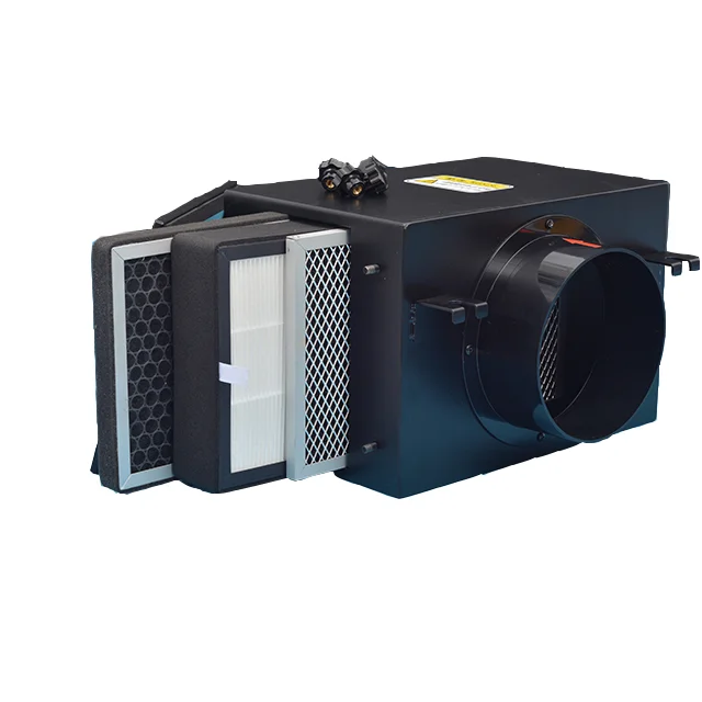 Air Filter Box HEPA Filter Activated Carbon Filter for Ventilation System Exhaust Fan