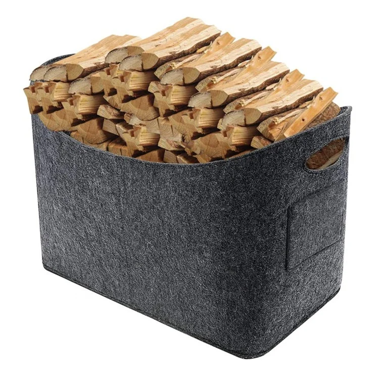 Складная и тканая корзина для хранения дров