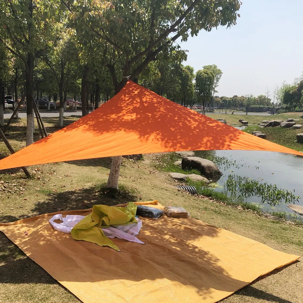 Zonnescherm zeil 1.2 x 3 m 98% Uv-blokkering Tuin Zonnescherm voor Tuin Patio Luifel met Gratis Touwen Driehoek Rechthoek Vierkant, Mals Groen