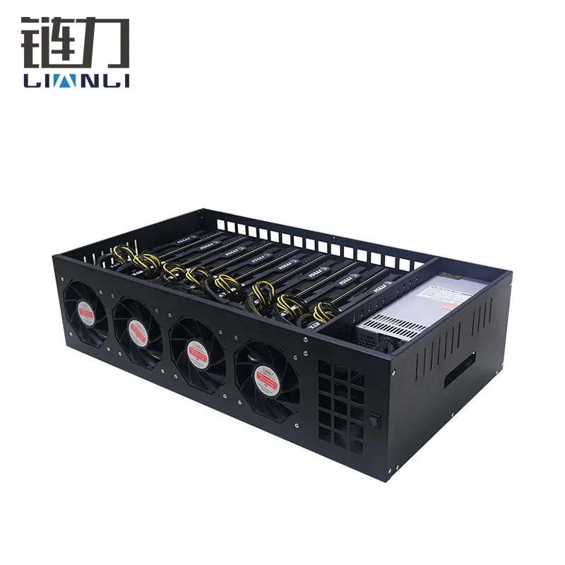 240MH/S 8gpu cards Machine b75 6.5cm 8gpu motherboard B85 pc server case
