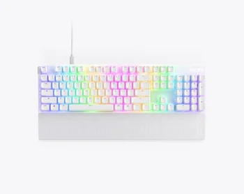 NZXT Function 2 (US English ANSI) White/Black Full-Size 104 Keys Optical Gaming Keyboard