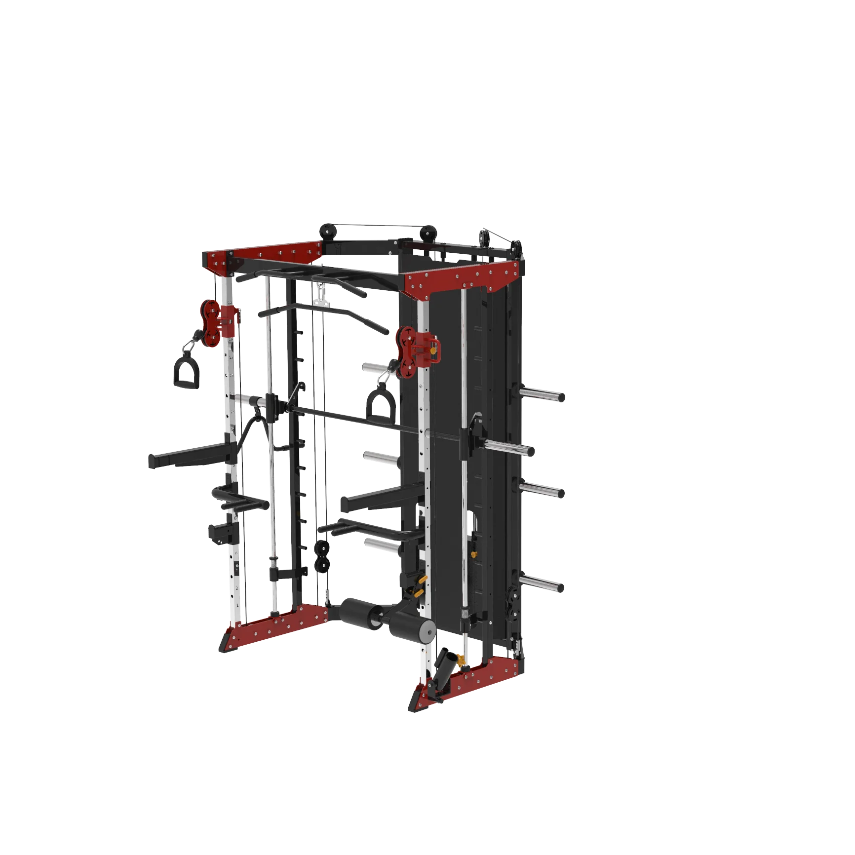 スミスマシン　ブラック スミスマシン機能を備えたオールインワントレーナー多機能
