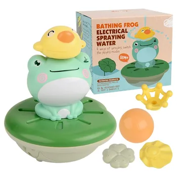 Hot Selling Top Electric Water Frogs Play Toy Waterproof Led Light Up 