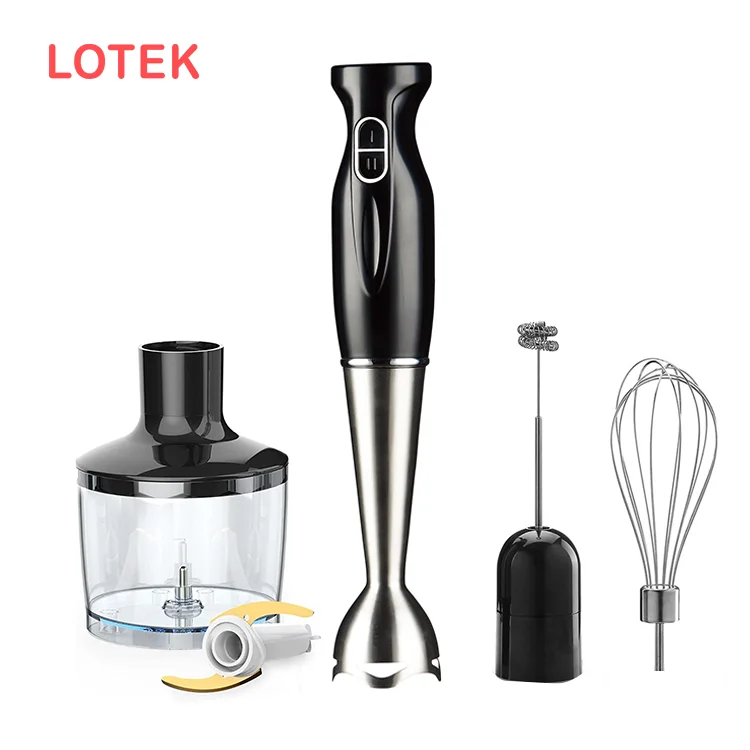 3 in 1 Detachable Hand Blender Hand Powered Blender Immersion Stick Blender