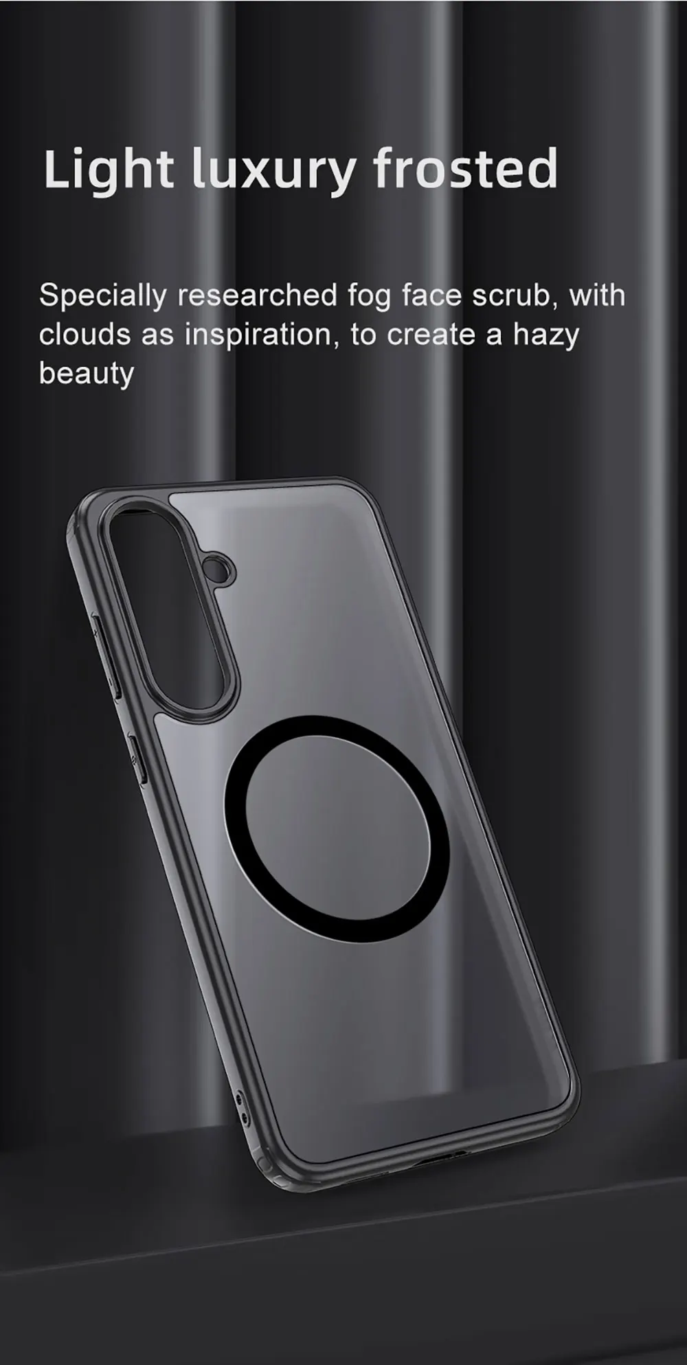 product laudtec slim translucent matte shockproof with anti fingerprint phone case for samsung galaxy s25 fe 2025-5