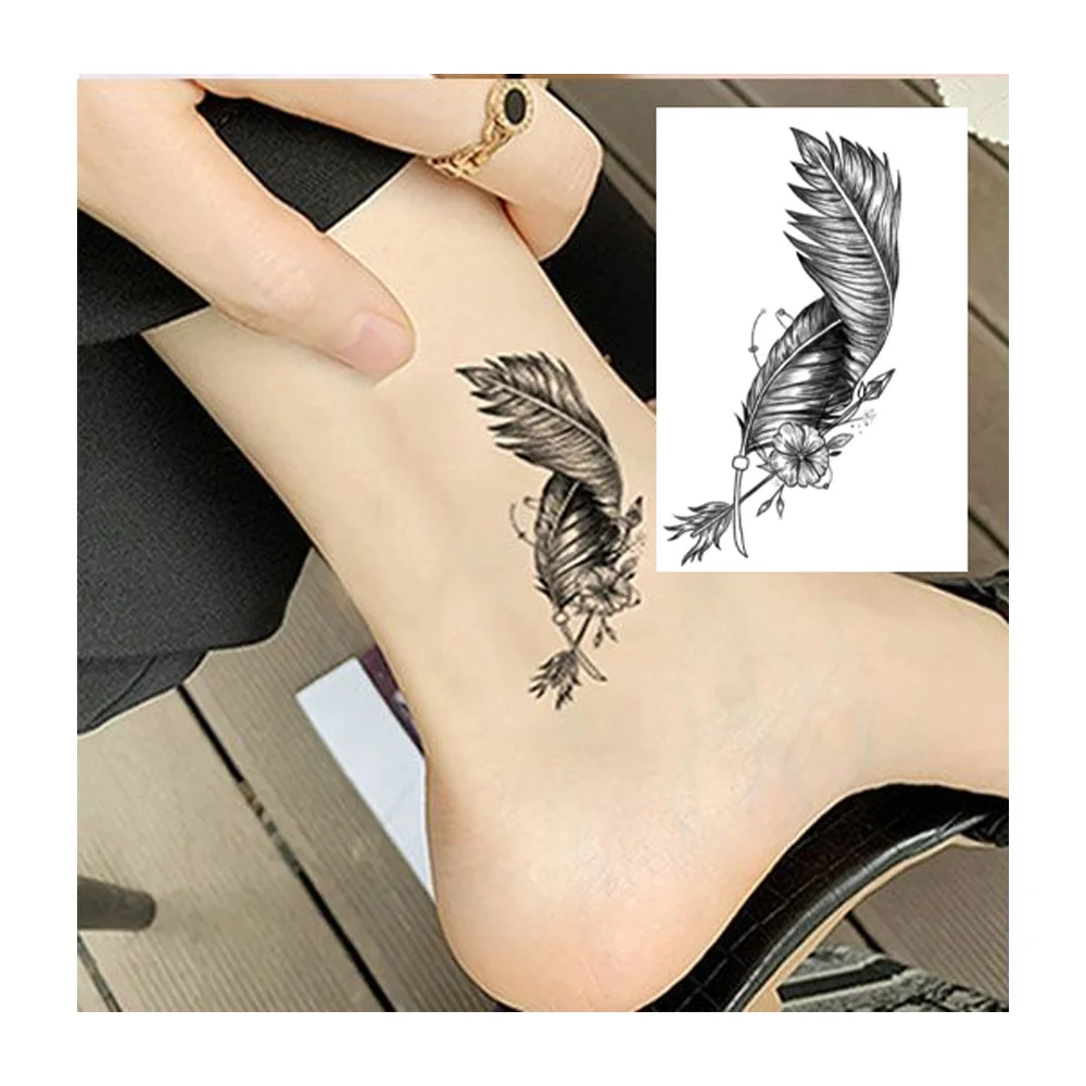 Cheap 20 Sheets 3D Large Temporary Tattoos Waterproof Tattoos Stickers  Black 3D Realistic Tatoo Stickers f  Joom