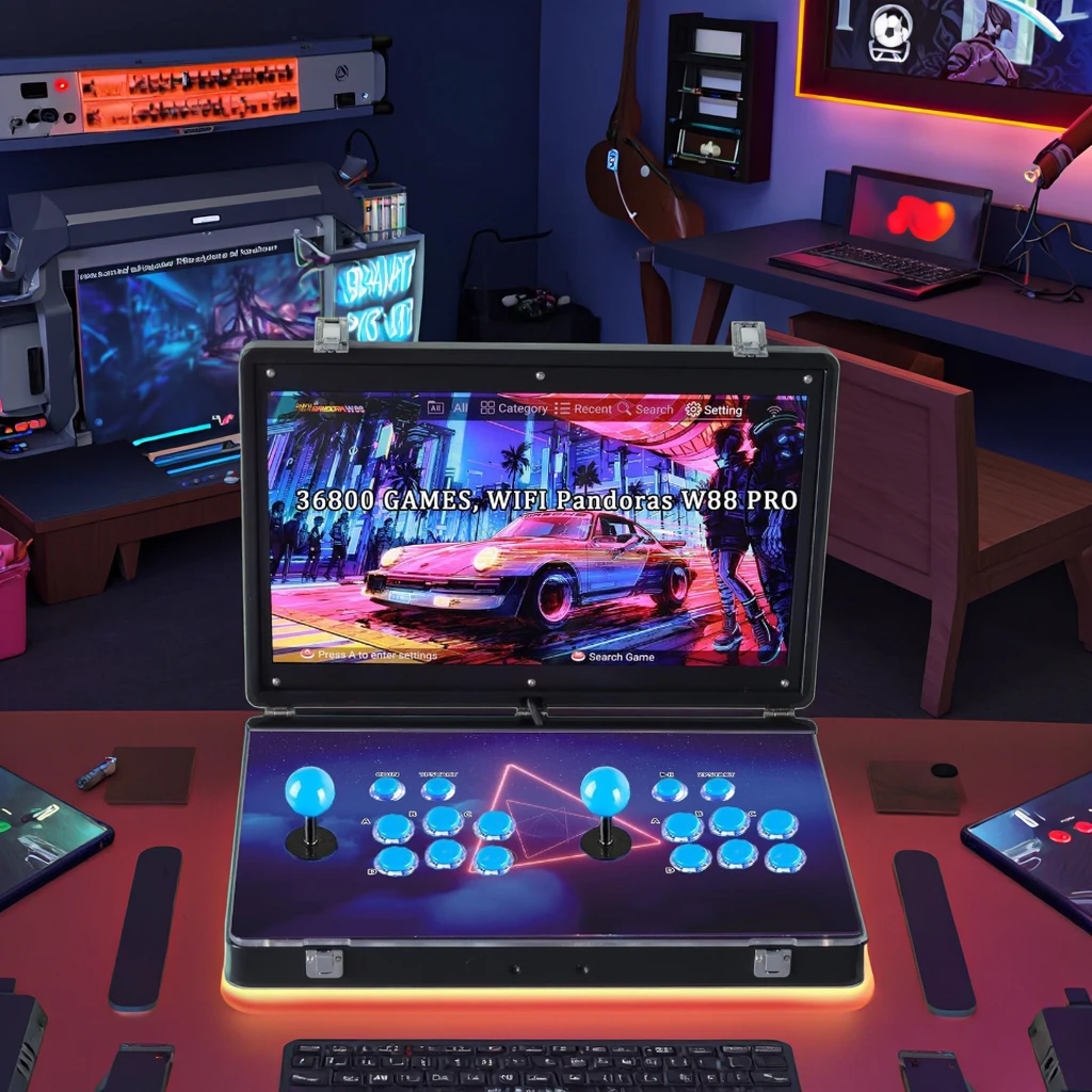 2025 Portable 19-Inch Pandora Box Arcade Console - 3D Folding