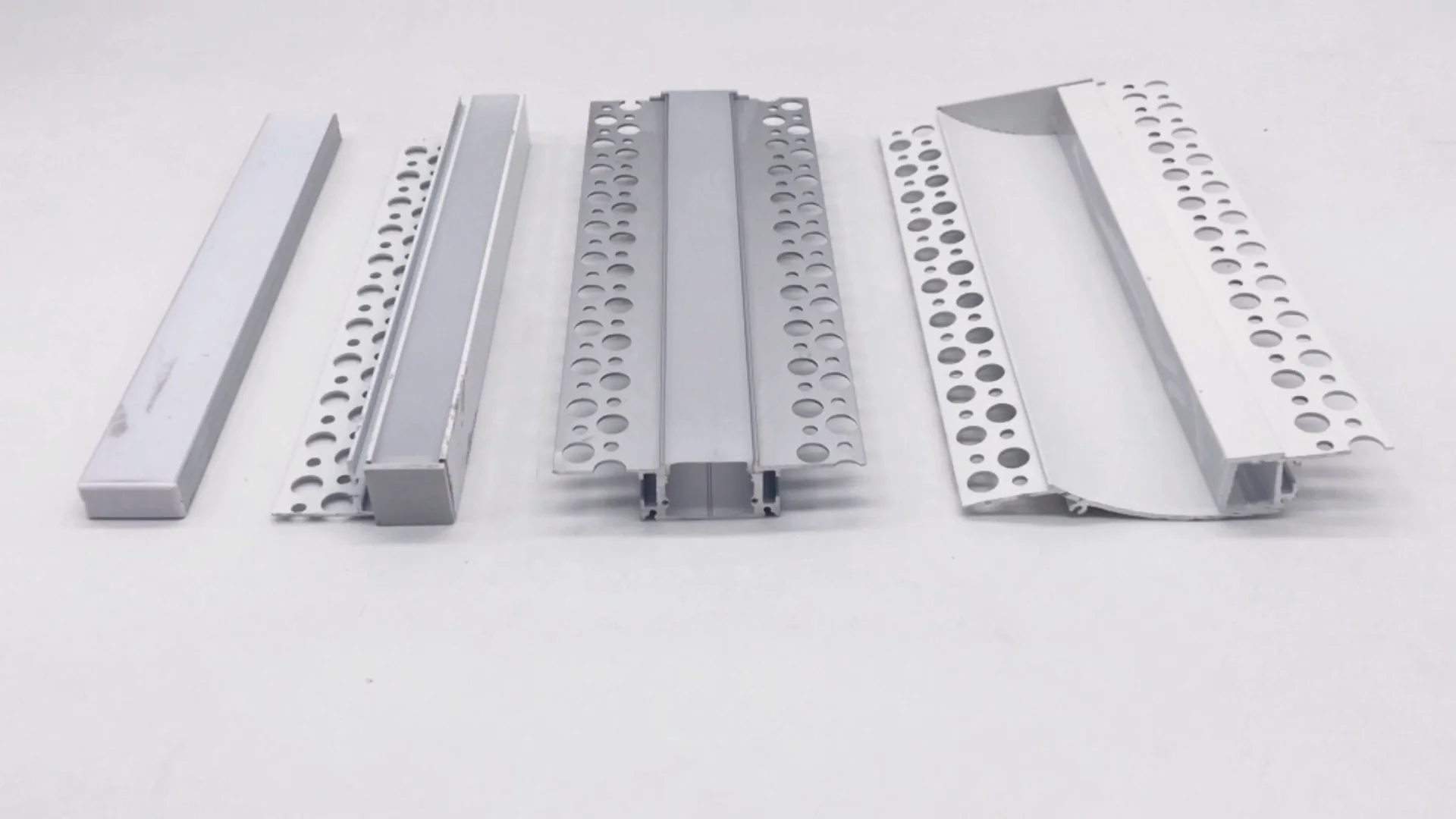 Extrusion Drywall Angle Shape Tile Trim Light Aluminium Curved Skirting