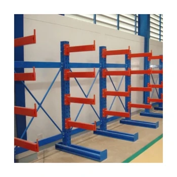 Double Side Arms and Single Side Cantilever Racking 2000KG Capacity Metal Storage Racks  Steel Pipes Storage Display Shelf