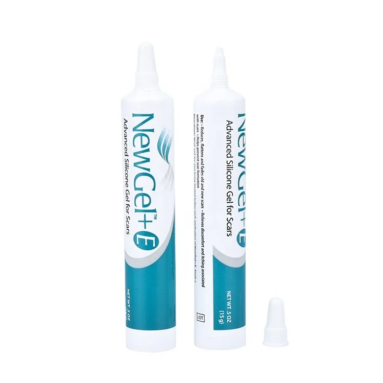 Color  Customized White Unique Cream Container Printing Nozzle 15ml Tube