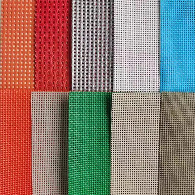 High Strength Anti-UV PVC Coated Polyester 1*1 Teslin Mesh Fabric for Beach Chair Outdoor Furniture