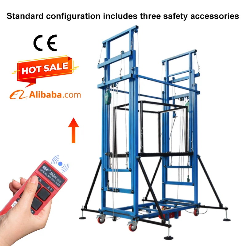 500kg Mobile Electric Scissor Scaffold Platform 6