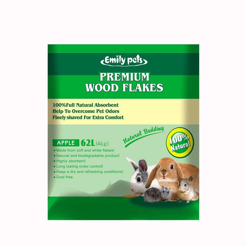 Emily Pets Pine Wood Shaving Flakes With Ecofriendly Pine Wood Raw