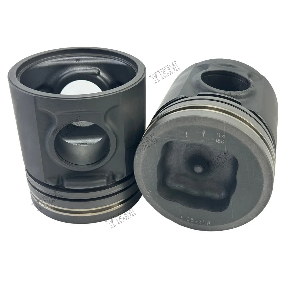 High Performance Piston 3135J258 3135J259 U5LL0038 Suitable for Perkins 1006-6TW Engine Parts 3
