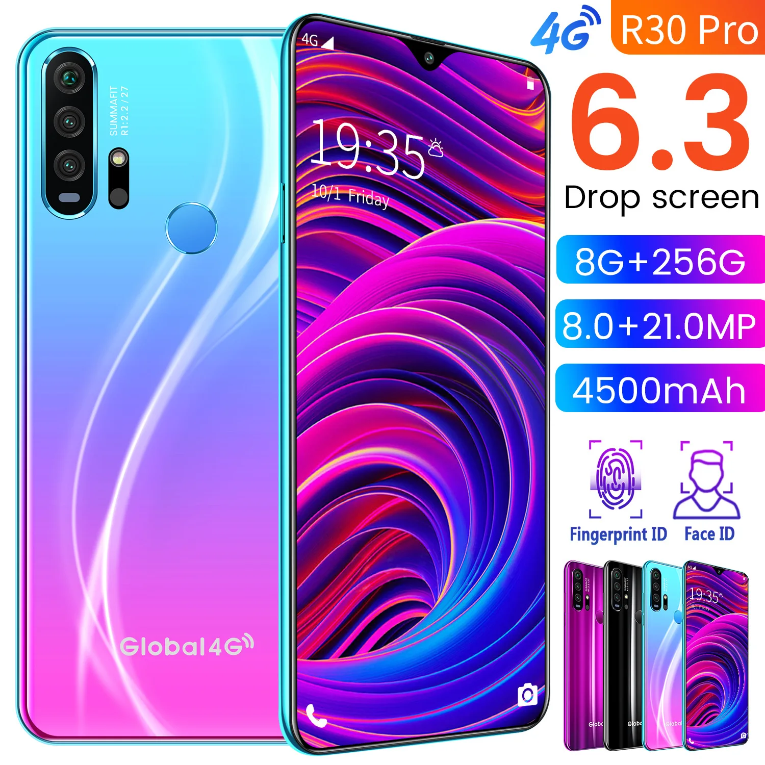 Discount Gaming Android 4G Smart Cell Phone Custom LOGO Unlocked 3GB 64B Rom Private Label Mobile Phones