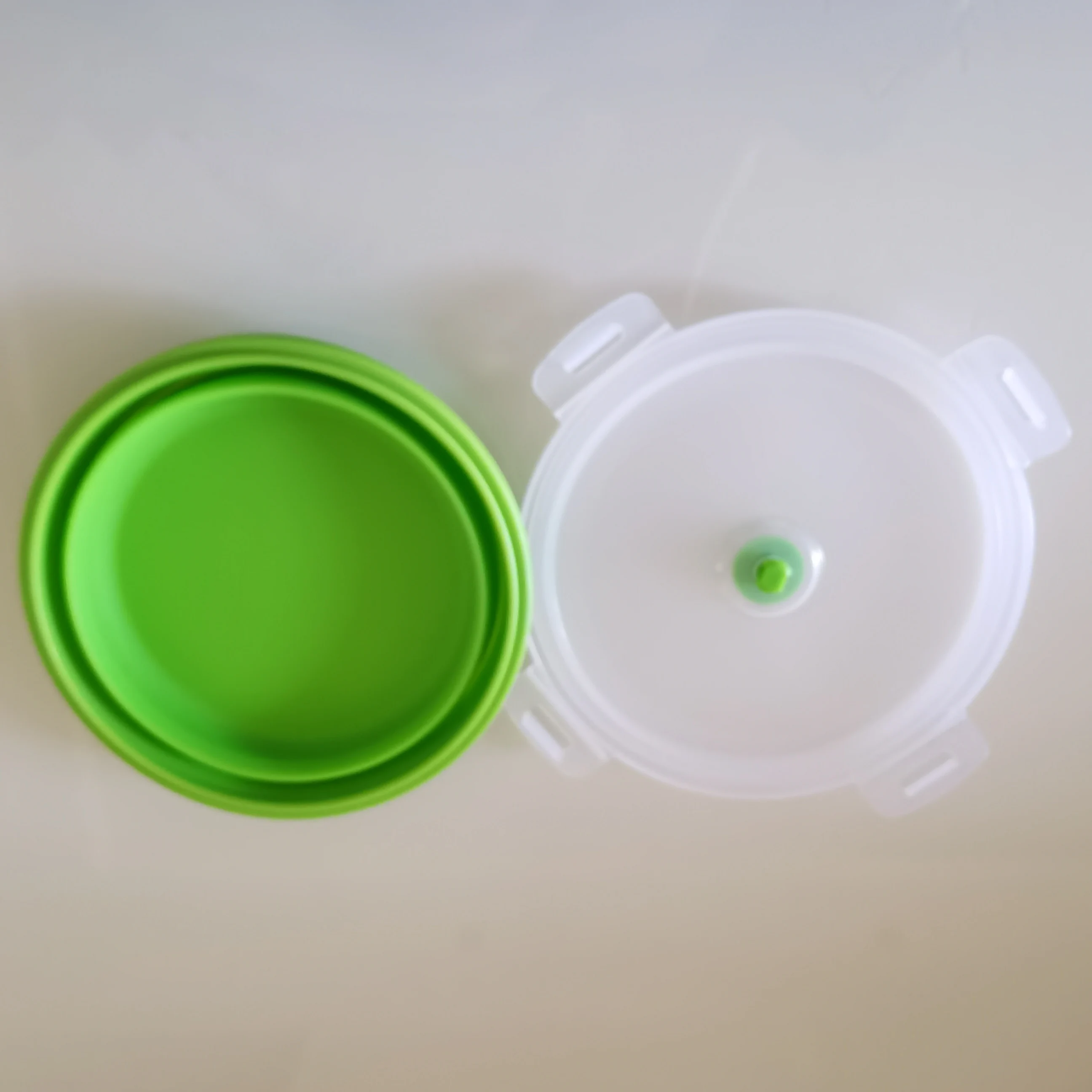 Cheap Custom Cute Collapsible Large Decorative Silicone Fruit Bowl With Lid