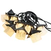 Black 5-meter 10 head with power supply/220V