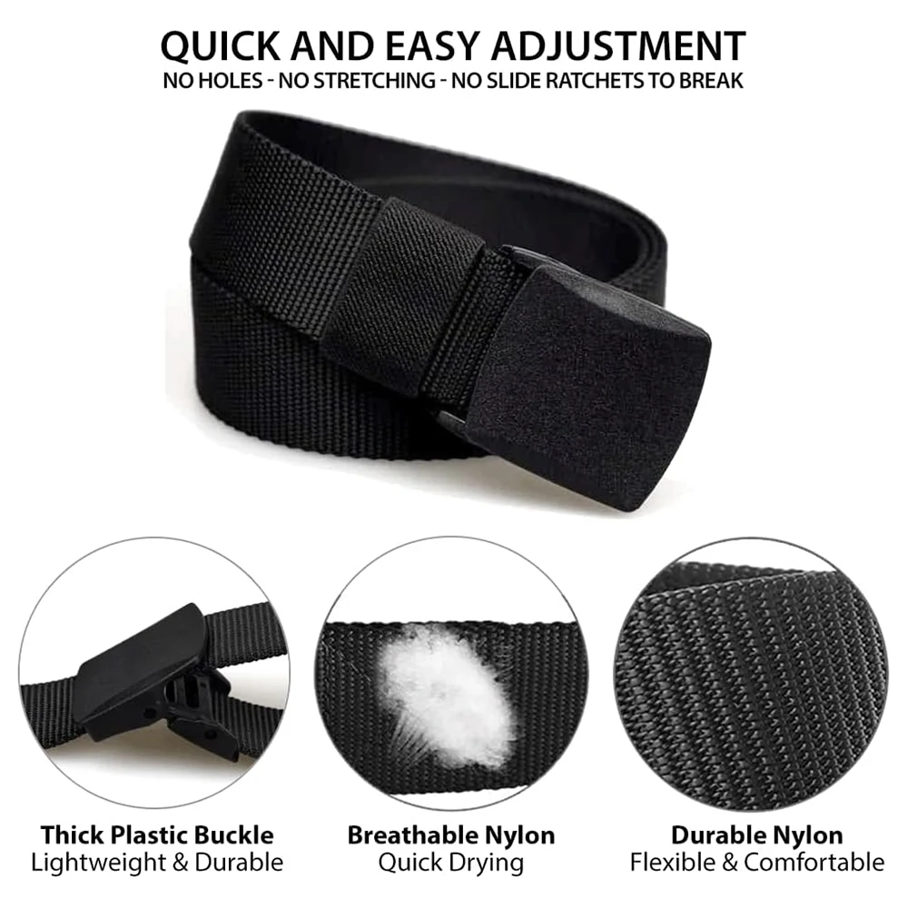 Durable Waterproof Multifunctional Nylon Belts High-quality Men Adjustable Canvas Tactical Men Belt