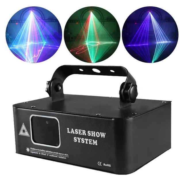 500 mw RGB Laser Beam Line Scanner Projector DJ Disco Stage Lighting Effect Prom Wedding Holiday Bar Club DMX Light