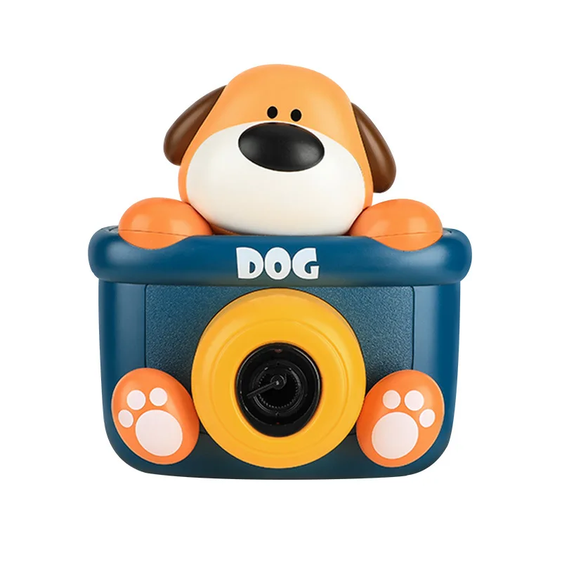 Cute Stupid Dog Cartoon Bubble Machine Toy with Light Music