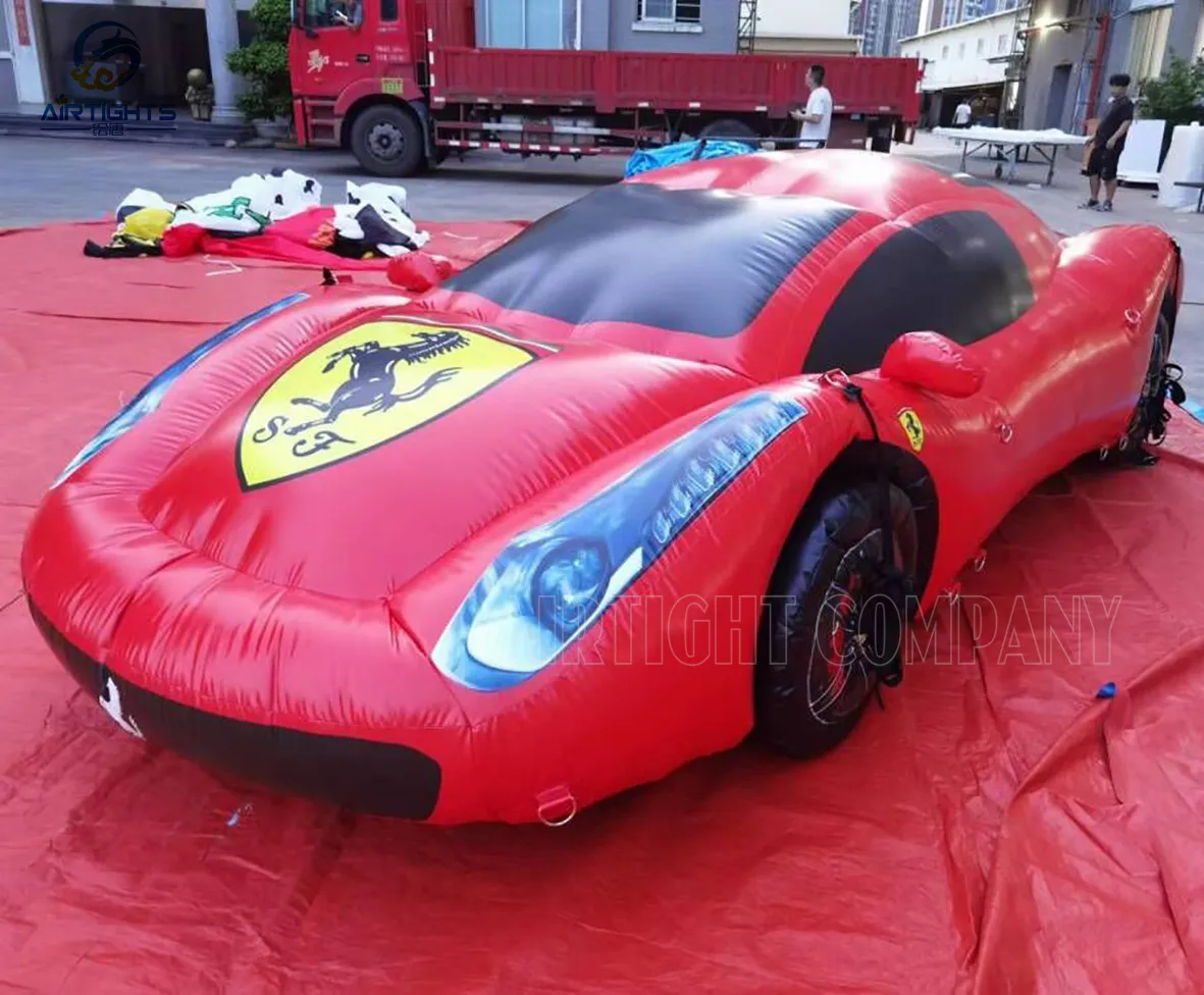 Cool Design China Factory Customised Inflatable Ferrari Car Model Balloon for New Product Release