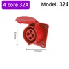Flush-mounted 4 core 32A