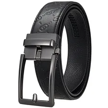 Logo Custom High Quality Luxury Automatic Buckle Business Belt First Layer Genuine Leather Belt for Men