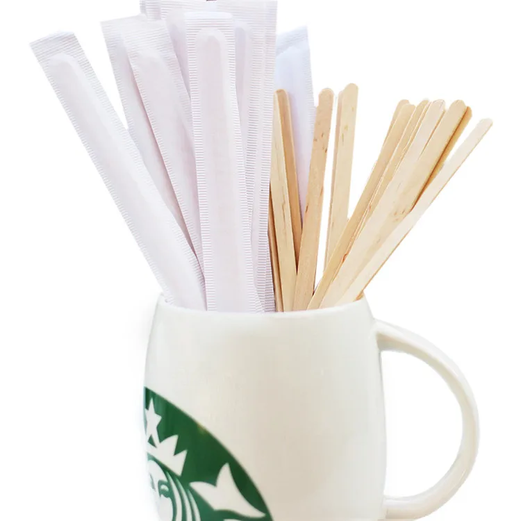 100pc Birchwood Coffee Stirrers Cocktail Mixer Drink Swizzle Mix