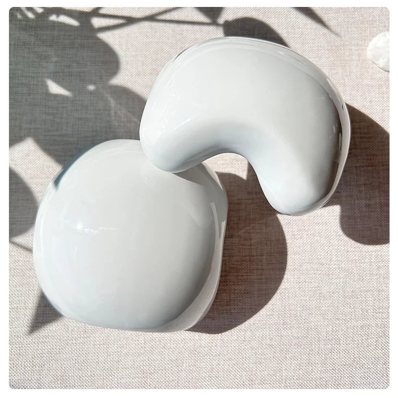 Custom Logo White Ceramic Gua Sha Board Korean Body Massage Gun for Muscle Relief for Neck Application