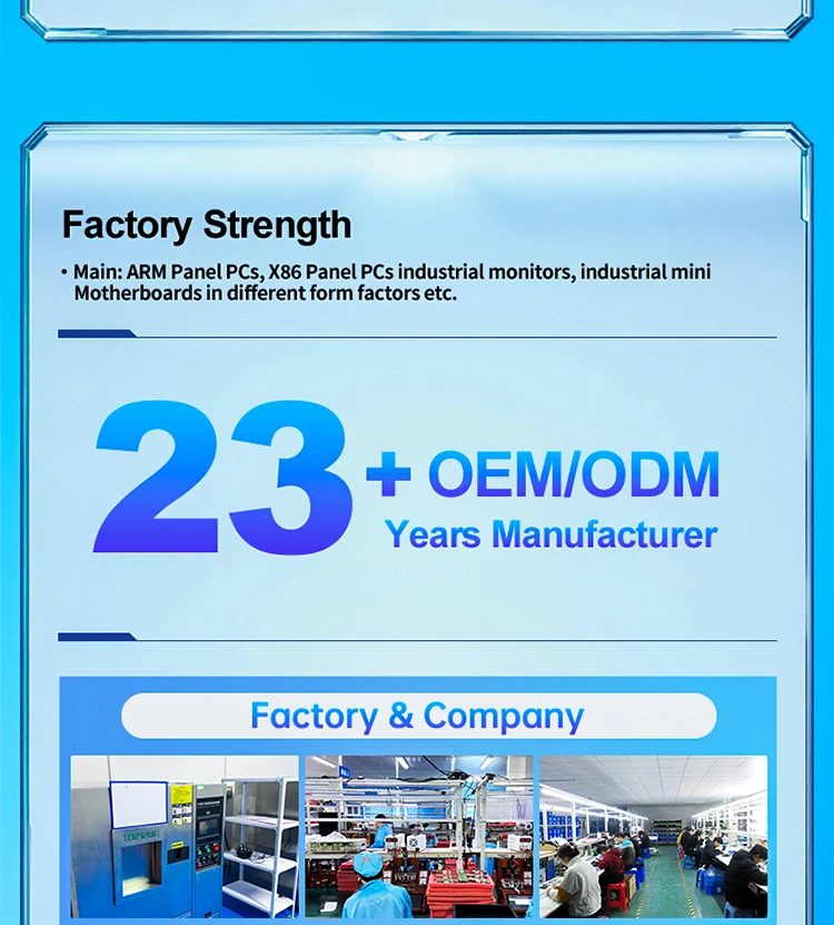 Industrial Waterproof All in One Panel PC Vesa Mounted Embedded Resistive/Capacitive Multitouch Touchscreen Industrial Tablet