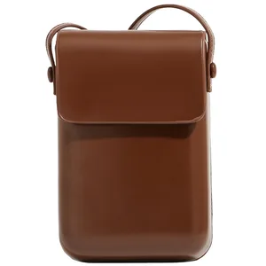 Simple Mobile Phone Bag Retro Men and Women Mini Crossbody Bag Small Phone Case