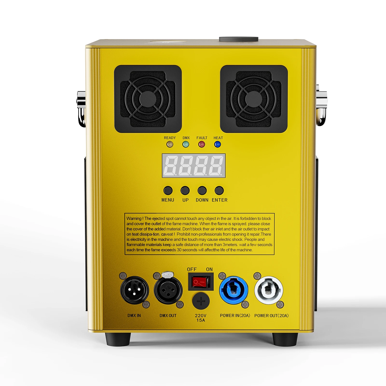 Golden 600W Cold Spark Machine with DMX Control for Weddings