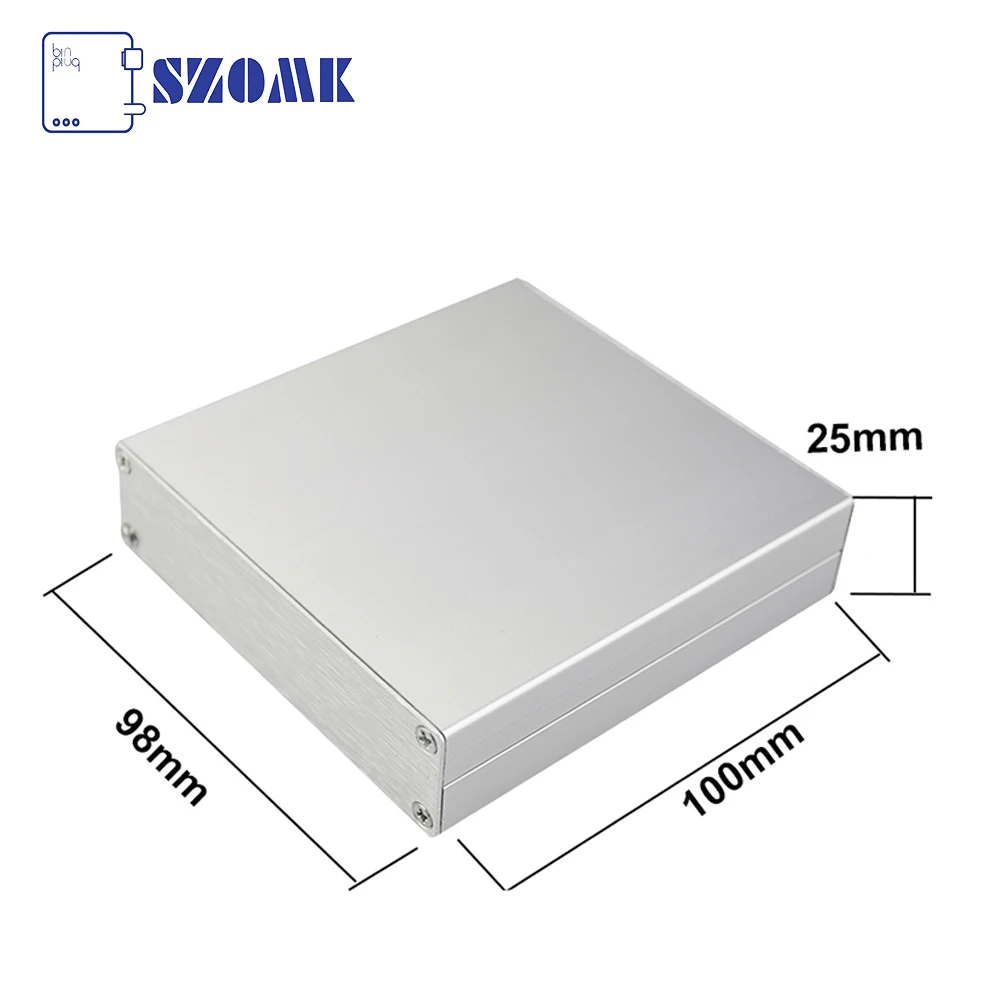 Custom Industries Extruded Aluminum Enclosures DIY Split Type Small  Enclosure  Aluminum Extrusion Enclosure square