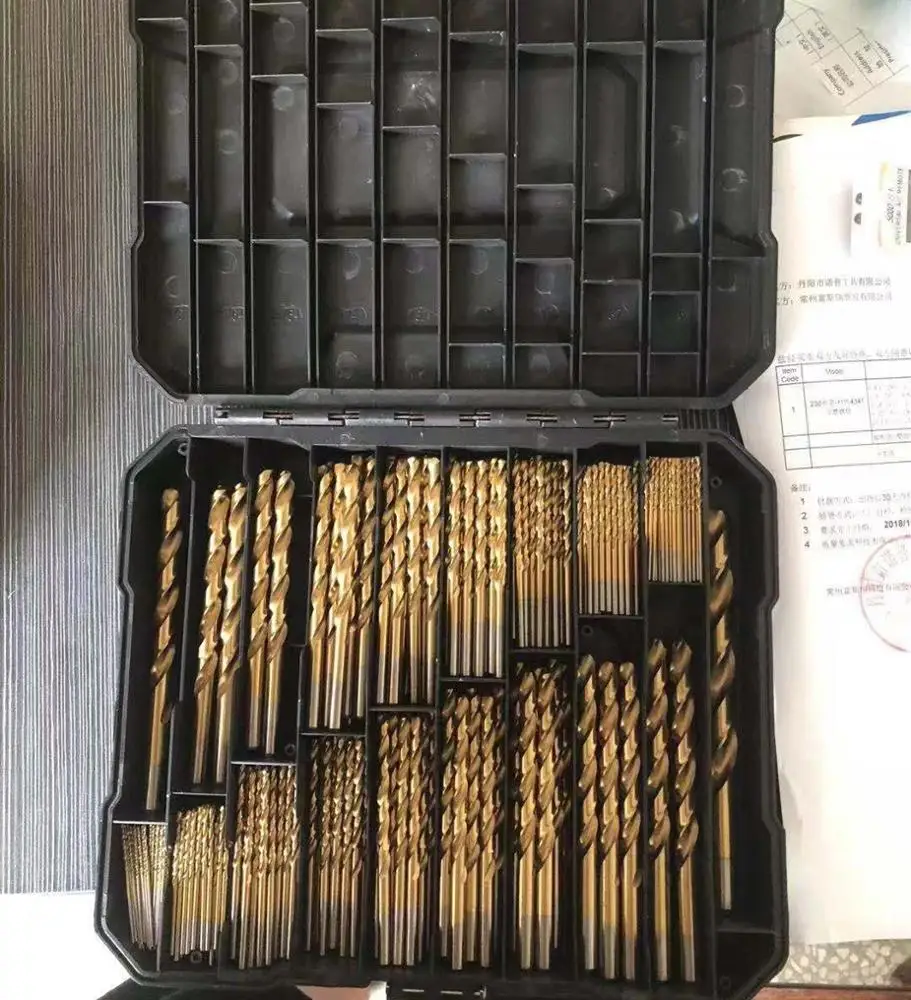 Titanium-plated Hss Drill Bit Set 