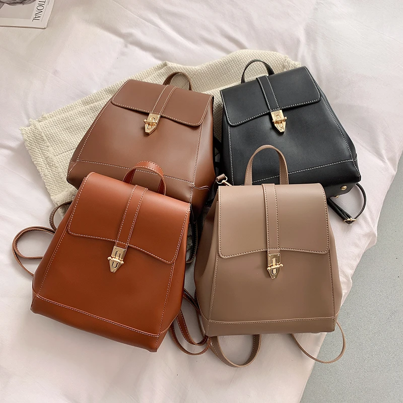 Designer Women Mini Backpack New Luxury Leather Bag. 