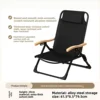 Dual purpose chair [armrest headrest] black
