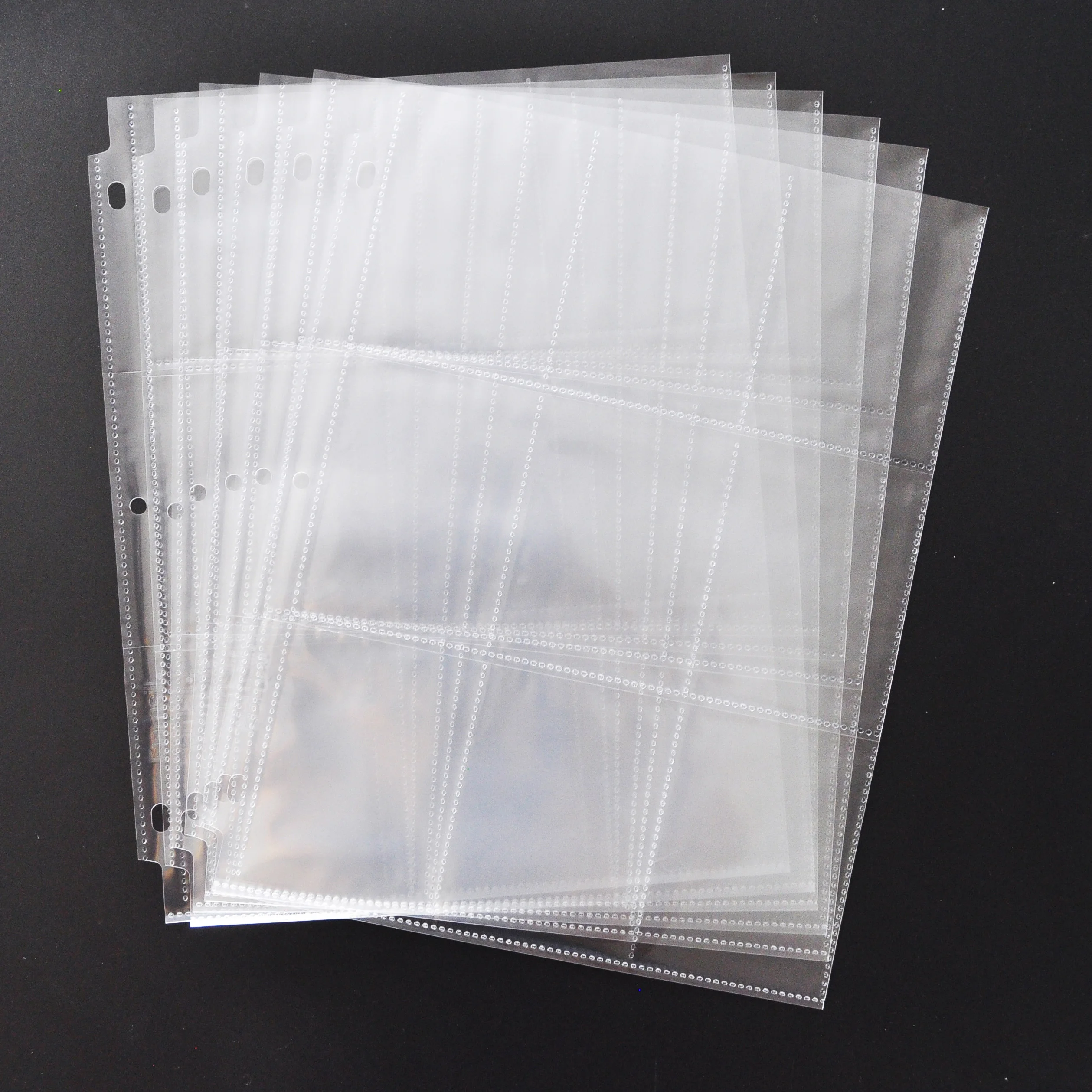 clear pocket sleeves for cards 3 Hole 9-Pocket Plastic Game Card Transparent PP Poly Trading Card Binder With 9 Inner Pockets Self adhesive 4 sleeve card binder Amazon.com