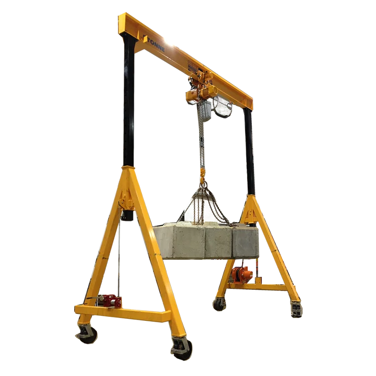 Adjustable Height Mini Portable Electric Gantry Cranes 500kg 1ton 2ton 5ton Gantry Crane With