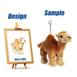 Shengye Manufacturer Custom Arab Middle East Desert Camel Keychain Cute Soft Toy Mini Plush Keyring Company Promotion Key Chain