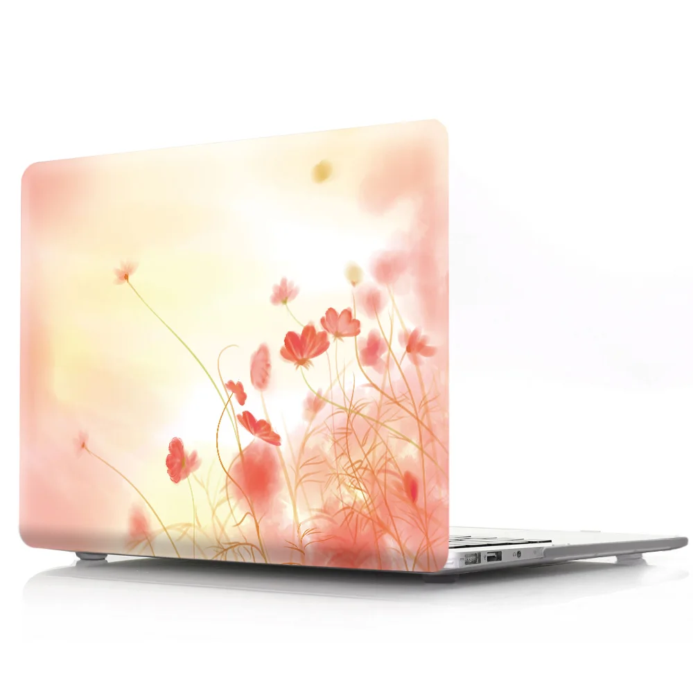 Eco Friendly Beautiful Flower PC Custom Hard Laptop Case Cover for Macbook Pro air 11 12 13 15 M1 A2338 Laptop Hard case