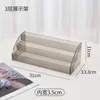 3-tier [transparent black] display rack